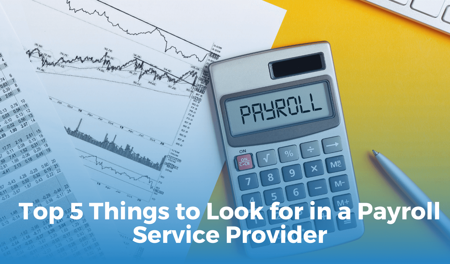Outsourced Payroll services | Top 5 Things to Look for in a Payroll Service Provider